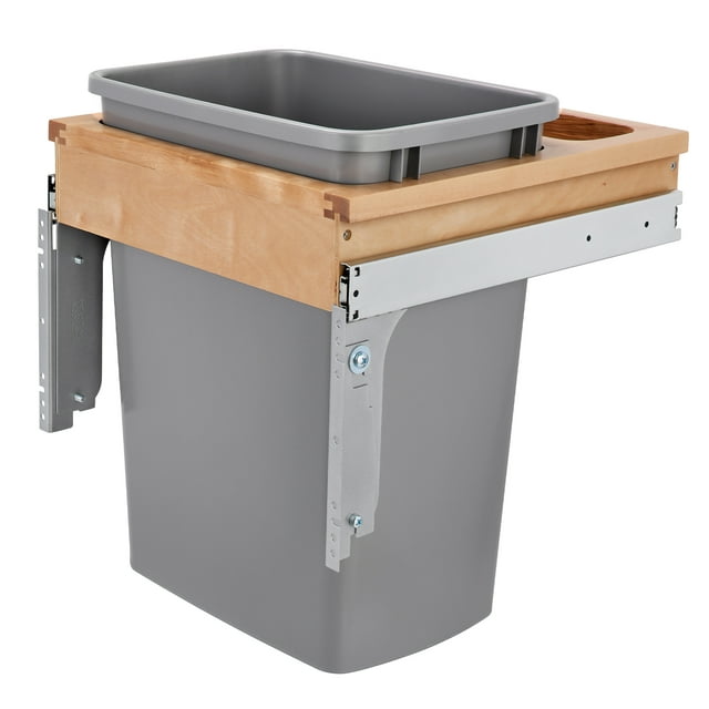 Rev-A-Shelf 4WCTM-1816DM-1 Conteneur à Déchets Coulissant 35 Qt, Argent