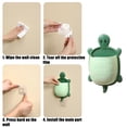 thumbnail image 4 of Turtle-Shaped Toothbrush Holder, Bathroom Wall-Mounted Rack, No-Drill Installation, Plastic Organizer, Pet-Friendly Design, 4 of 7