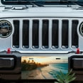 thumbnail image 5 of License Plate, Tropical Beach Sunset Decorative Front,Personalized Stainless Steel License Plate Cover For Men Women,12.2" X 6.2", 5 of 6