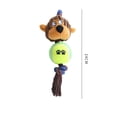 thumbnail image 3 of Durable Corduroy Tennis Rope Tug Interactive Chew Toy for Dogs, 3 of 8