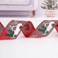 thumbnail image 3 of 5cm Christmas Ribbon Christmas Tree Ornament Printed Ribbon, 3 of 3