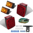thumbnail image 1 of LIMICAR Trailer Light Kit, Trailer Lights Kit with Amber Trailer Marker Lights Trailer Wire License Plate Bracket,, 1 of 5