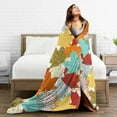 thumbnail image 5 of Fall Throw Blanket, Cute Autumn Leaf Blanket for Adults, Soft Comfortable Fleece Carpet Blanket for Sofa Bed Couch, 5 of 6
