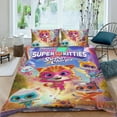 thumbnail image 2 of Super Kitties Themed Bed Sheet Set Three Piece Set 53x79 In ches Comfortable And Skin Friendly Unique Design Creating A Star Studded Night Home Decor Gifts For Family Friends fans, 2 of 6
