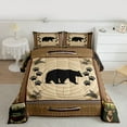 thumbnail image 2 of Feelyou Cartoon Rustic Bear Twin Comforter Sets, Adventure Camping Bedding Set, 2-Piece, 2 of 8