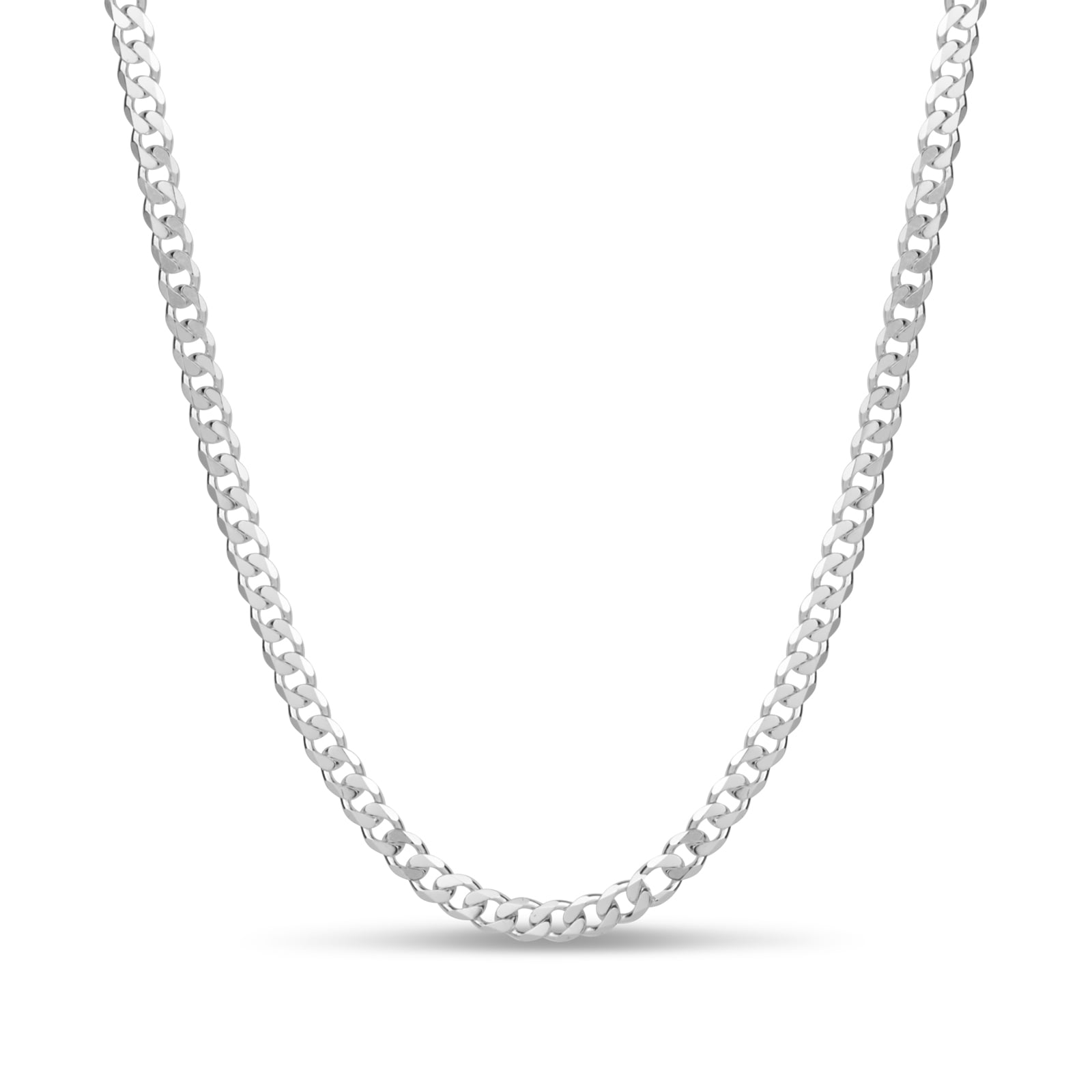 Gift Boxed 20/" Details about  / Sterling Silver Fine Curb Chain Pendant Necklace Chain 16/"