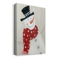 thumbnail image 2 of Festive Snowman I Premium Gallery Wrapped Canvas - Ready to Hang, 2 of 9