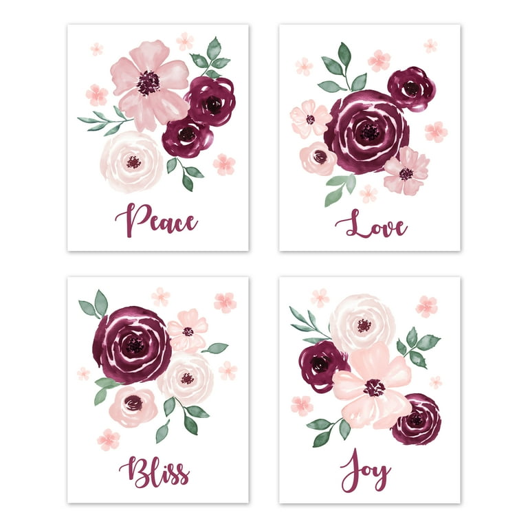 Sweet jojo designs watercolor floral hotsell