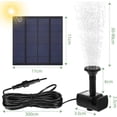 thumbnail image 3 of Bomba de agua de Fuente solar de 2 W Nikou para estanque pequeño de jardín y baño de pájaros, 3 of 8
