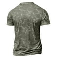 thumbnail image 3 of EWASWON Men's Slim Fit Vintage Graphic T-Shirts, Moisture-Wicking Cotton Blend Gym & Casual Short Sleeve Tees,Army Green,Size 2XL, 3 of 5