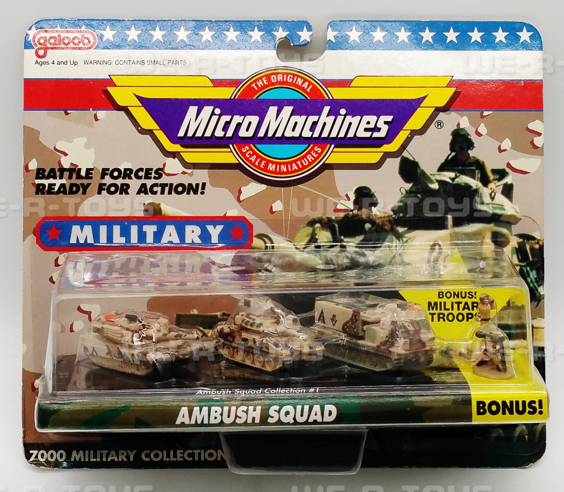Micro Machines Military Collection Ambush Squad 1 Galoob 1991 No. 7000