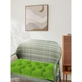 thumbnail image 5 of Yoloke Waterproof Outdoor Indoor Bench Cushion, Garden Bench Seat Cushion, Thicken Patio Bench Soft Rocking Chairs Pad Lounger Seat for Porch Wicker Loveseat Settee Garden (18*28in, Green), 5 of 6
