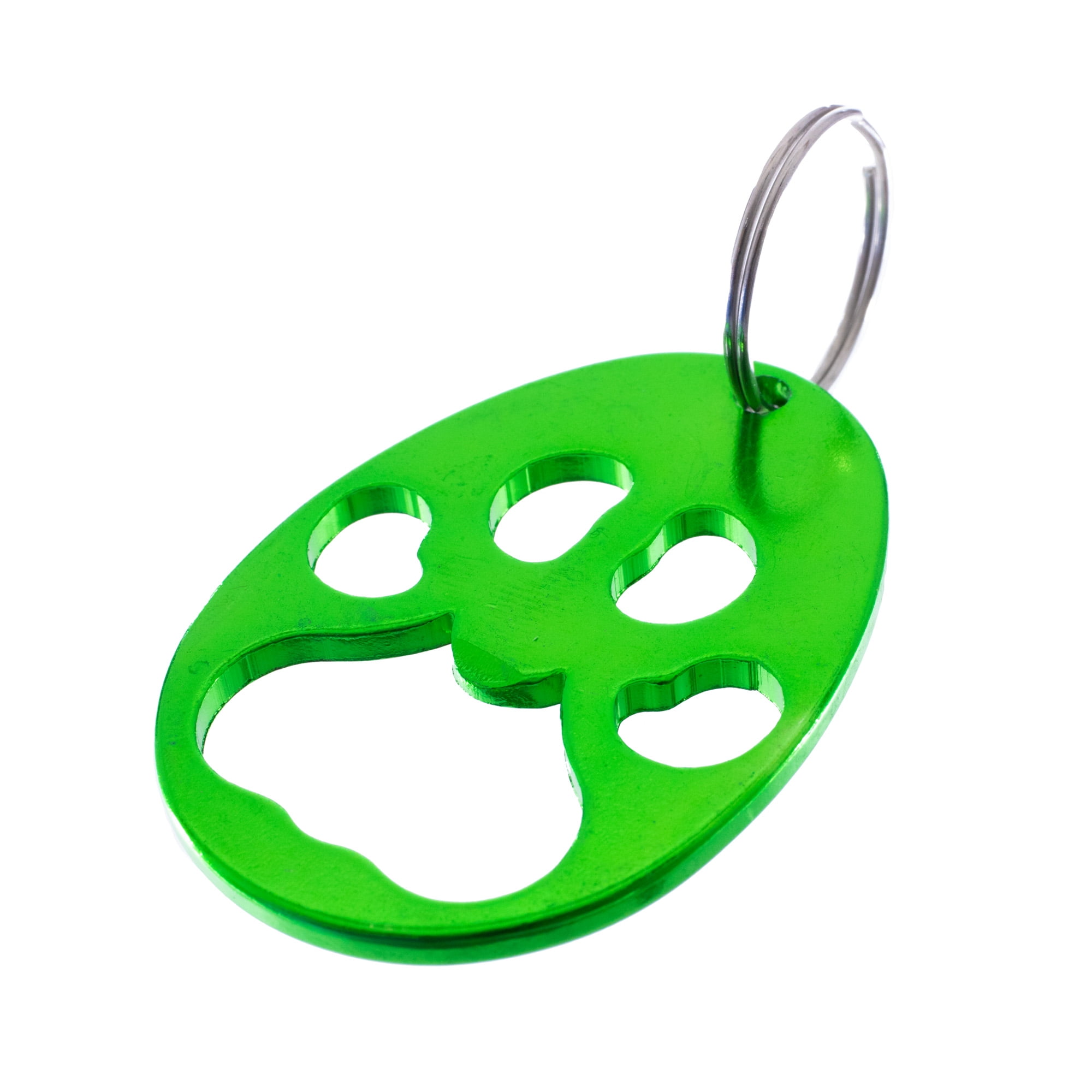 West Coast Paracord Paw Print Key Chain & Bottle Opener with Silver Split Key Ring - Many Colors and Pack Sizes Available