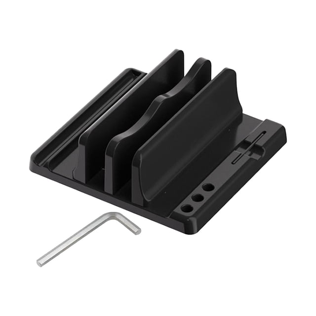 Soporte vertical para computadora portátil, tableta, soporte para computadora, estación de acoplamiento ajustable, antideslizante, antiarañazos, para Doble ranura