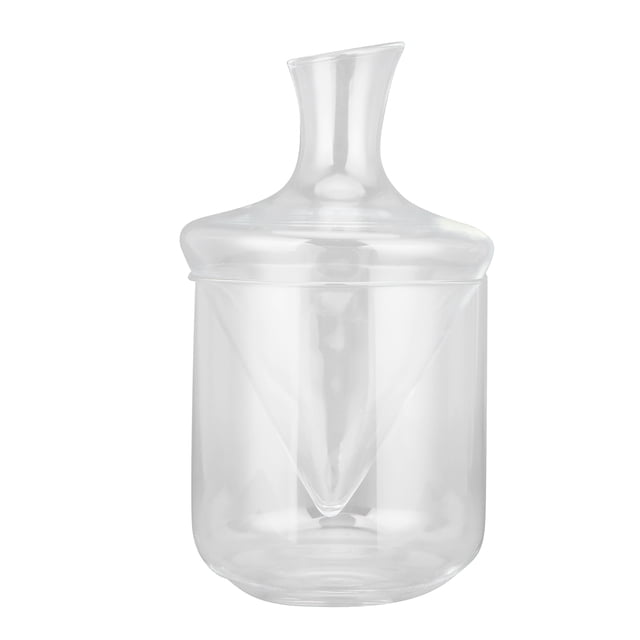 Decantador de vidrio de 1000ml con cubo para hielo, juego de vino, cócteles, aireador de champán para Bar en casa