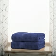 thumbnail image 3 of Superior Hymnia Egyptian Cotton Bath Towel Set, Navy Blue, 3 of 8