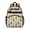 Beige Highland Cow, variant on White Highland Cow Car Flower Pattern Backpack for School,Cute School Bag,Schoolbag with Adjustable Shoulder Straps & Padded Back,15.25"x11.5"x5.25"