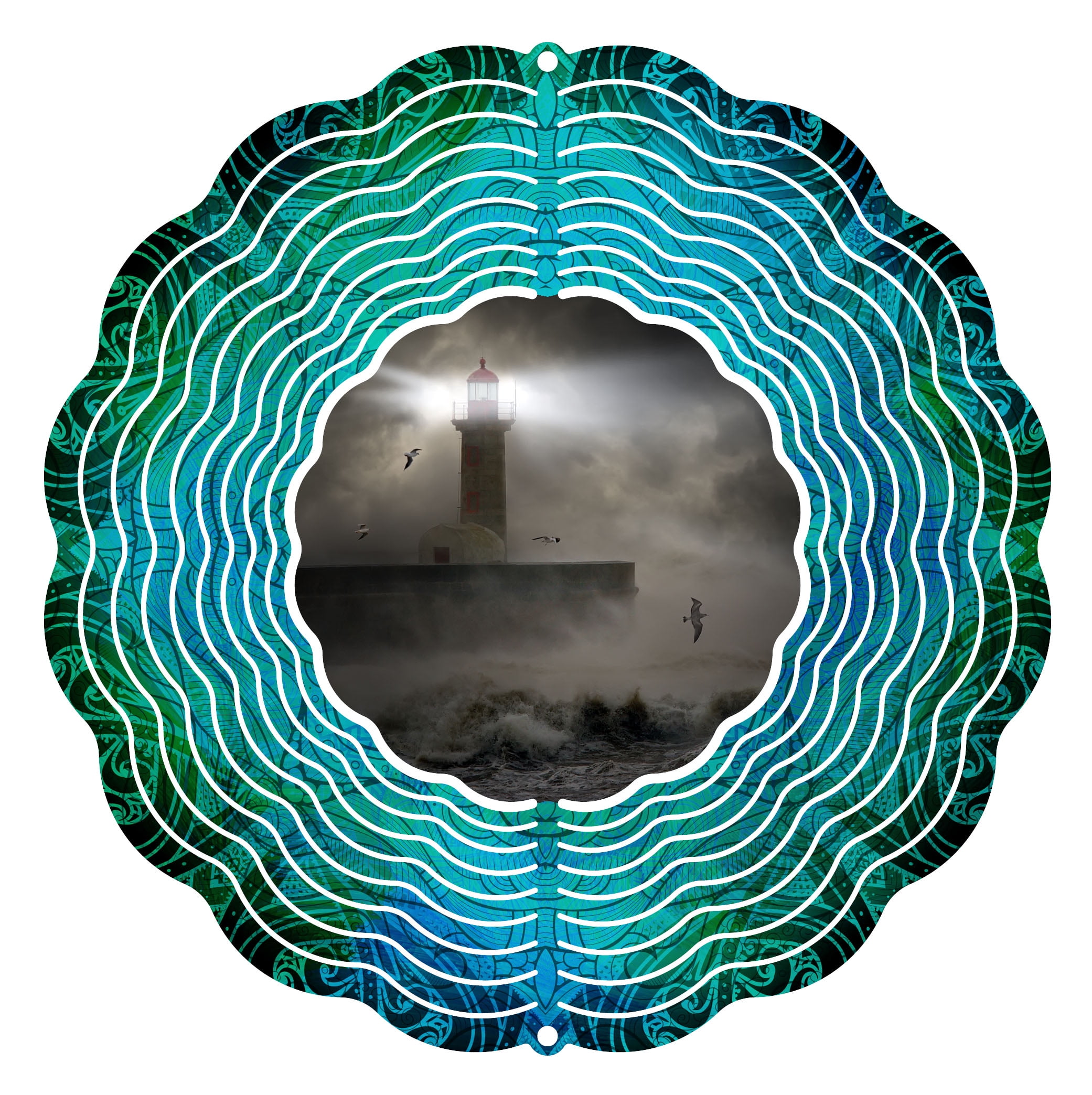 Garden Wind Spinner Stormy Sea 10" Wind Spinner by Next Innovations