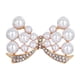 thumbnail image 1 of Pearl Rhinestone Bow Brooch for Women Elegant Pins Party Wedding Gifts Clothing Accessories Butterf, 1 of 5