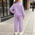 thumbnail image 5 of HFHAPW Toddler Infant Girl Long Sleeve Top Pants 2 Piece Outfits Kids Girl Fall Winter Clothes Set,7-8 Y, 5 of 7