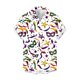 thumbnail image 5 of Mens Casual Botón Arriba Camisas de Manga Corta, Impresión de Carnaval Estilo de Lino Playa, 5 of 8