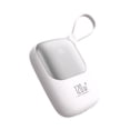 thumbnail image 1 of Methold Banco de energía de carga rápida de 10 000 mAh, batería de gran capacidad, carga rápida de 3 unidades a la vez, cordón Baterías de general blanco 10000 mAh, 1 of 5