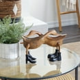 thumbnail image 2 of 16" x 11" Brown Bamboo Handmade Duck Sculpture, by DecMode, 2 of 10