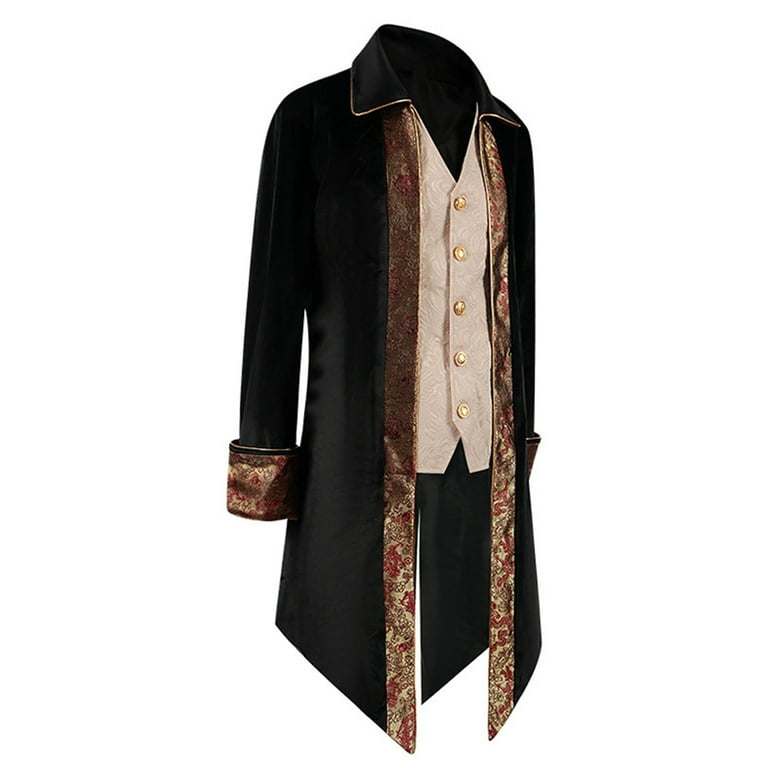 Lovskoo 2024 Medieval Steampunk Tailcoat Halloween Costumes for