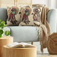 thumbnail image 5 of Ambesonne Tribal Throw Pillow Cover 2 Pack, Patterns Monkey, 16", Multicolor, 5 of 5