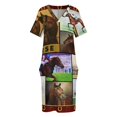 thumbnail image 3 of Vestido de hada de carreras de caballos para mujer, vestido suelto con bolsillo de manta para todas las carreras de caballos de verano., 3 of 6