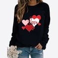 thumbnail image 2 of Busydd Valentine's Day Shirts for Women Fashion Love Heart Graphic Tee Tops Casual Comfy Round Neck Spring Summer Tops Classical Versatile Long Sleeve Valentines T-Shirts, 2 of 3