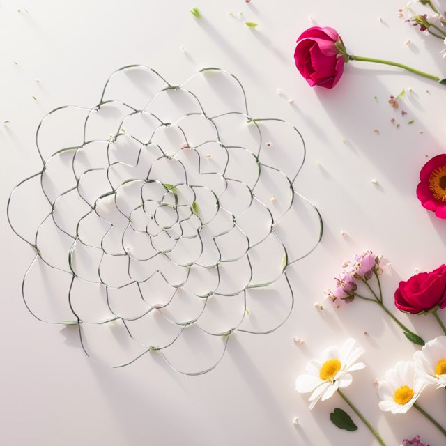 Soporte para arreglos florales, herramienta redonda de Metal con diseño de rana y flores para fijación de plantas (5 pulgadas)