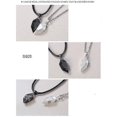 thumbnail image 3 of Regalos para parejas Collares para parejas para él y para ella 2 piezas de collar con colgante de corazón magnético a juego para mujeres, hombres, amantes, novias, novios, esposas, maridos,, 3 of 5