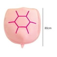 thumbnail image 3 of Almohada de concha de tortuga Strade Fareast Limited decoración disfraz de Animal suave rosa 80cm, 3 of 8
