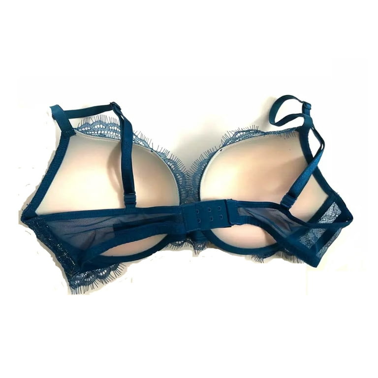 Victoria's Secret Very Sexy Push Up Bra Lace Shimmer Blue Sapphire