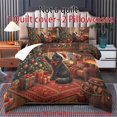 thumbnail image 3 of Yspwyqan Christmas Black Cat King Comforter Set, Soft Warm Cozy Holiday Bedding with 1 Comforter 2 Pillowcases for Bedroom Guest Room Xmas Home Decor, 3 of 7