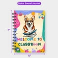 thumbnail image 5 of Welcome to Corgi Classroom Teacher Dog Mom Spiral Bound Journal Welsh Corgi Dog Lover Gifts Idea 5x7in Spiral Notebook - 02015, 5 of 5