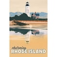 thumbnail image 2 of East Coast Licensing 17x24 Black Modern Framed Museum Art Print Titled - Rhode Island, 2 of 4