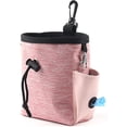 thumbnail image 1 of Sac friandise pour Chien, Traiter Chien Taille Pochette Sac Mains Libres, Sac de Dressage pour Animal de Compagnie, avec Cordon, Multifonctionnel, portatif (Rose), 1 of 5