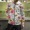 thumbnail image 3 of Sudadera con capucha y estampado 3D de dibujos animados, sudadera con cremallera y letras explosivas, estilo punk y grafiti, para hombres, mujeres y niños, ropa de calle de moda, 3 of 5