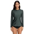 thumbnail image 3 of Charmo Rash Guard Women Long Sleeve Rashguard UV Sun Protection Swimwear Banded Swimsuit, 3 of 6