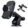 thumbnail image 1 of Car Phone Holder, Dashboard/Windshield/Air Vent Strong Suction Car Phone Holder, Rainway Universal Car Phone Holder, 360 Rotating Car Phone Holder for Mos, 1 of 5
