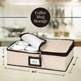 thumbnail image 5 of China Storage Containers 5-Piece Set Moving Boxes for Dinnerware, Glasses, Plates, Mugs and Saucers Sturdy Quilted Microfiber Dish Organizer with Dividers for Seasonal Storage - Holds Set of 12, 5 of 7