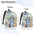 thumbnail image 2 of Johaoi Bluey for Canvas Laptop Backpack, Travel Laptop Backpack for Men Women Backpack Suitcase for Travel, Business Casual or College-Medium, 2 of 5