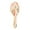 Pale Pink Peach's Pattern, variant on Wood Paddle Brush with Cushion & Round Hair Brush Snowflake and Feather Pattern Detangling Brush for All Hair Types