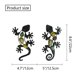 thumbnail image 1 of Adorno de pared, x2 lagartos, metal, 23 cm, decoración de pared, jardín, exterior, figura de lagarto, decoración de metal, suspensión de terraza o valla, salón, baño ER, 1 of 5
