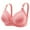 Pink, variant on 2 Pack Underwire Bras for Women Print Wireless Push Up Support Plus Size Underwear,Red,46