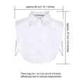 thumbnail image 3 of 2-pack Fake Collar Detachable Blouse Dickey Collar Half Shirts False Collar For Women Favors, 3 of 5