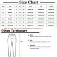 thumbnail image 3 of Black Friday Deals 2024 Pants For Womens Elasticated Waist Striped Slacks Slim Fit 3/4 Capri Trousers Oversized Straight Leg Pants Plus Size Slacks Loose Wide Leg Trousers Pockets Pants, 3 of 7
