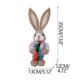 thumbnail image 3 of Fiudx Figura de Conejo de Pascua Tejida En Paja, Conejo Decorativo Artesanal, Diseño Intrincado de Pascua, Decoración Versátil para Mesas o Estantes, Idea de Regalo Navideño, Decoración Festiva para, 3 of 5